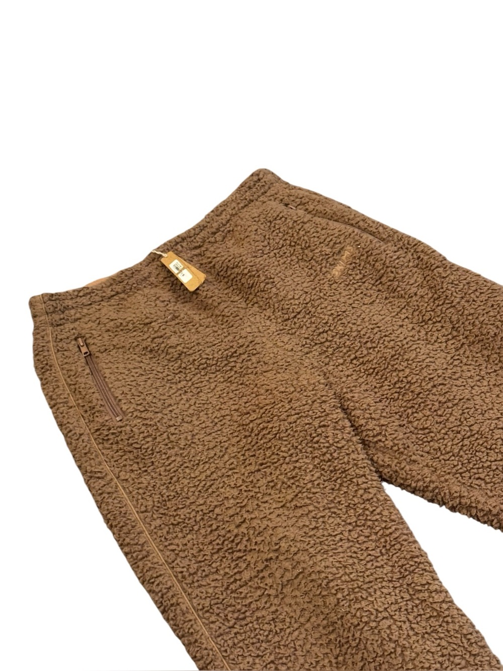 NWT women’s SKIMS tigers eye Teddy fleece straight leg Track Pants size medium - Picture 4 of 10